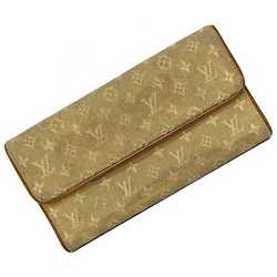 Louis Vuitton Trifold Long Wallet Porto Tresor International Beige Camel Monogram M92444 Canvas Leather CA0094 LOUIS VUITTON Fold LV