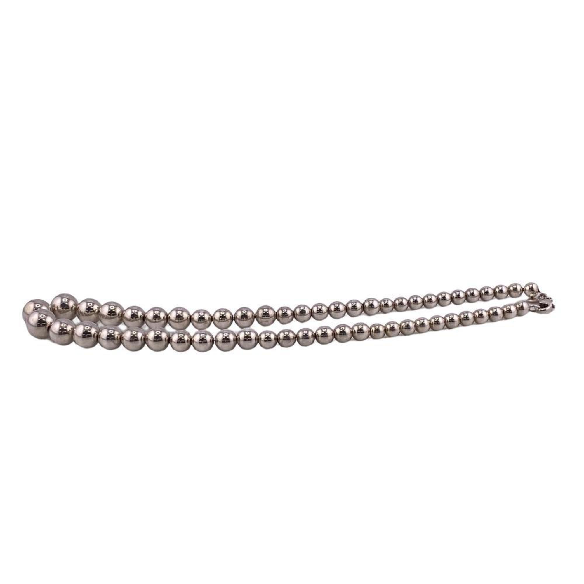 TIFFANY&Co. Tiffany Hardware Ball Necklace 925 28.4g Silver Women's