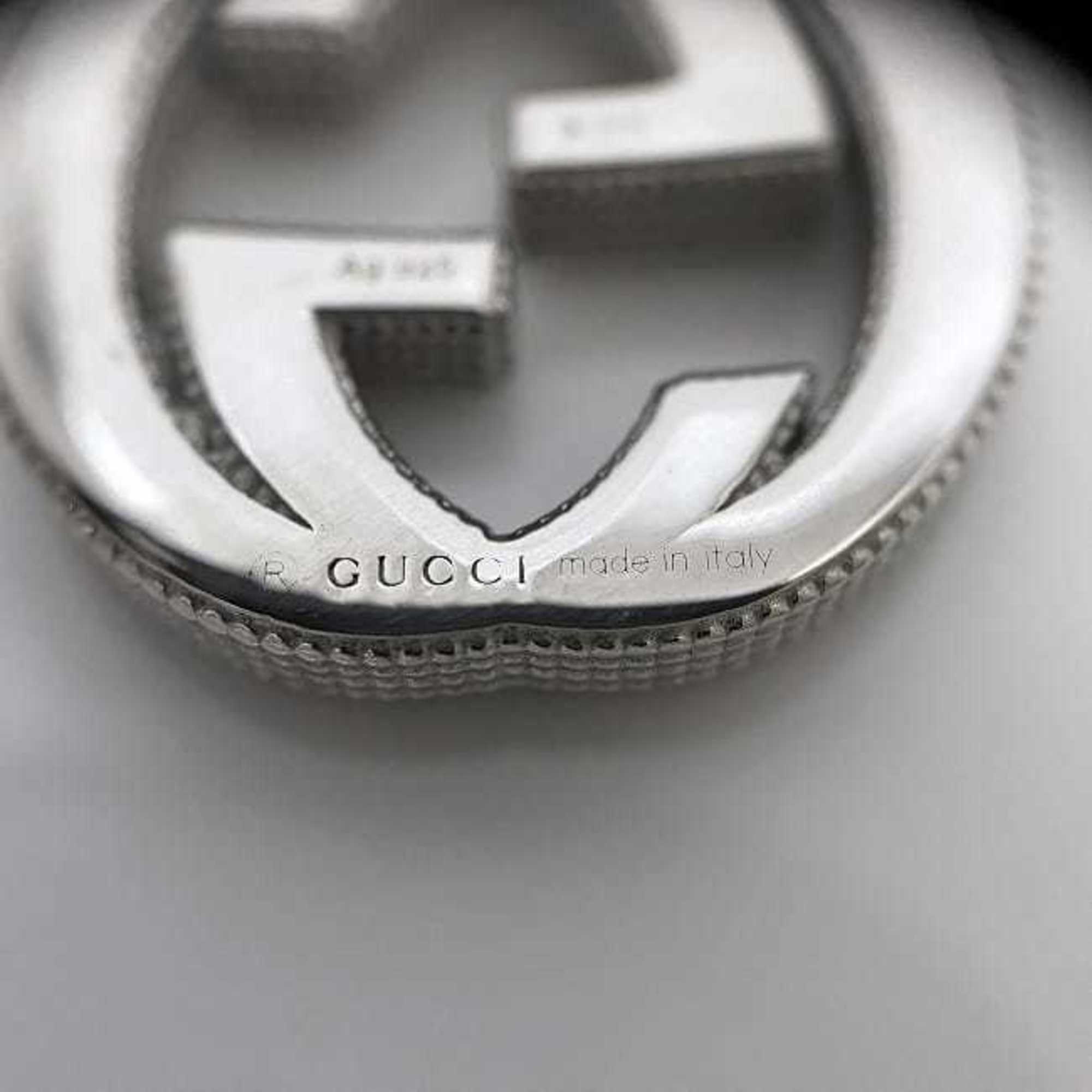 Gucci Necklace Silver Interlocking 479217 J8400 8106 925 GUCCI GG Ball Chain Accessory 50cm Women Men