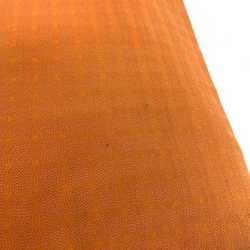 Hermes Amedaba Tote Bag Orange Brown Canvas Leather HERMES Women's