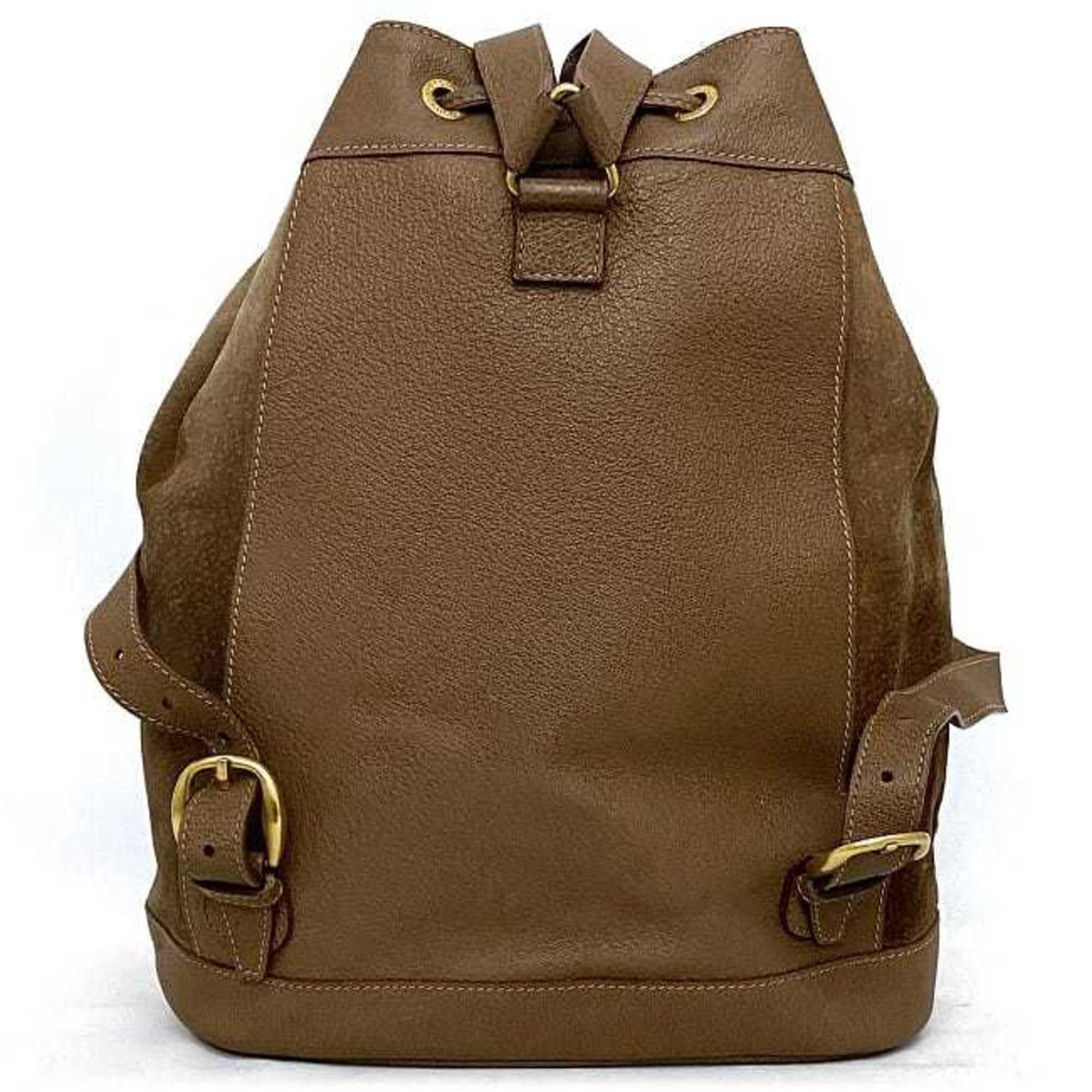 Gucci backpack brown bamboo 003 2855 0043 0 leather suede GUCCI baguette ladies men's bag