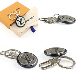 LOUIS VUITTON Keychain/LV Circle Keyring Bag Charm M00741 Silver Black