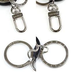 LOUIS VUITTON Keychain/LV Circle Keyring Bag Charm M00741 Silver Black