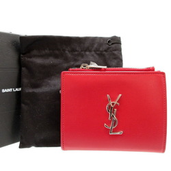 Yves Saint Laurent Saint Laurent Paris 538683 Leather Red Bifold Wallet 0013SAINT LAURAENT PARIS