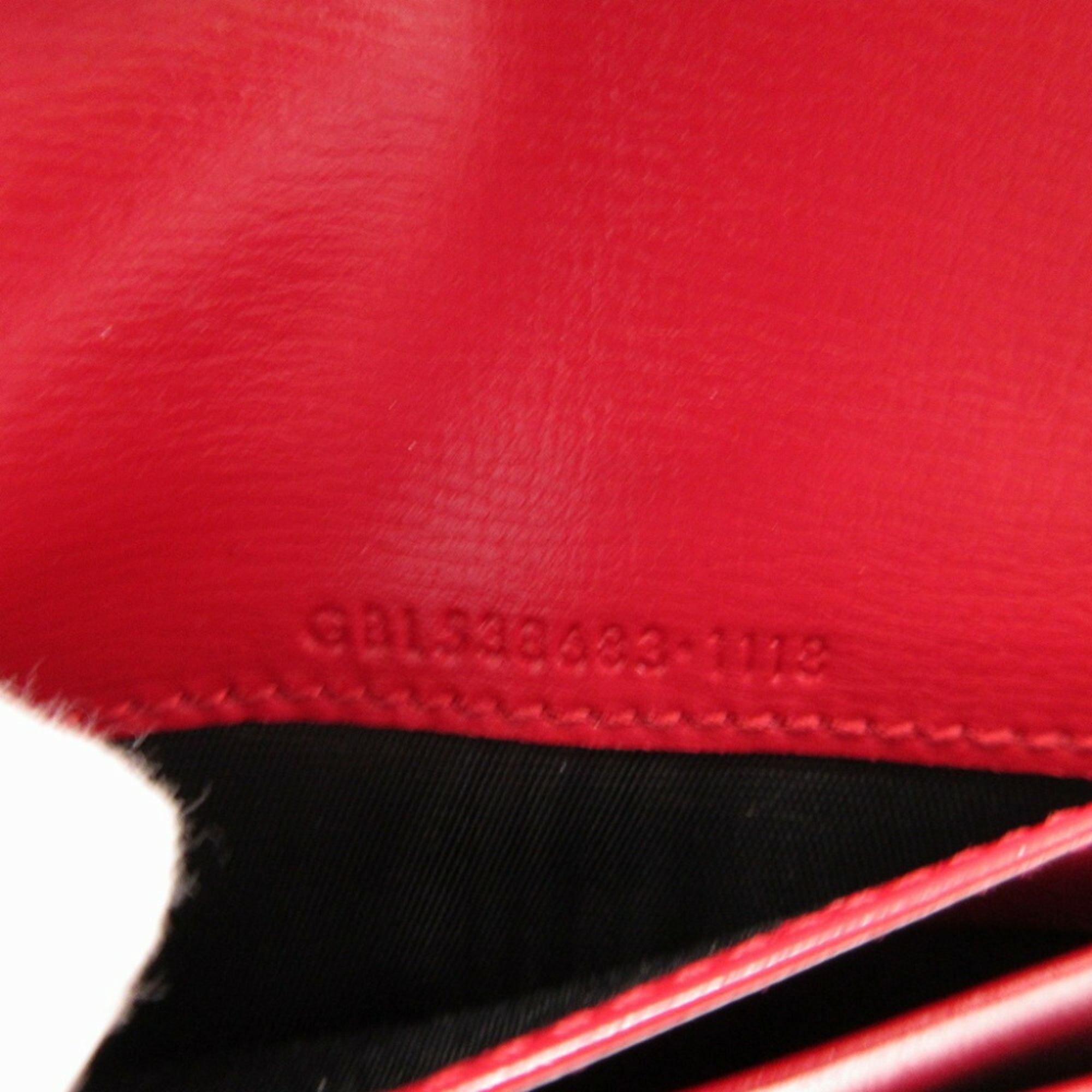Yves Saint Laurent Saint Laurent Paris 538683 Leather Red Bifold Wallet 0013SAINT LAURAENT PARIS
