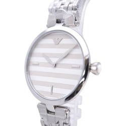 Emporio Armani Quartz AR-11195 Watch Stainless Steel Border Ladies