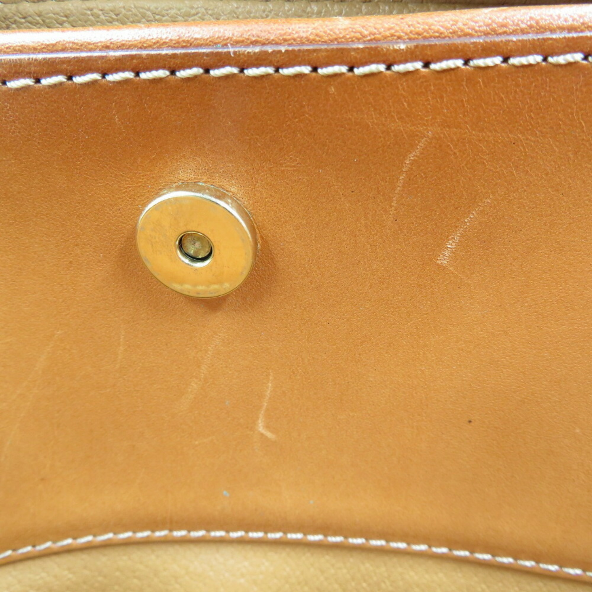 Celine Macadam PVC Leather Brown Shoulder Bag CELINE