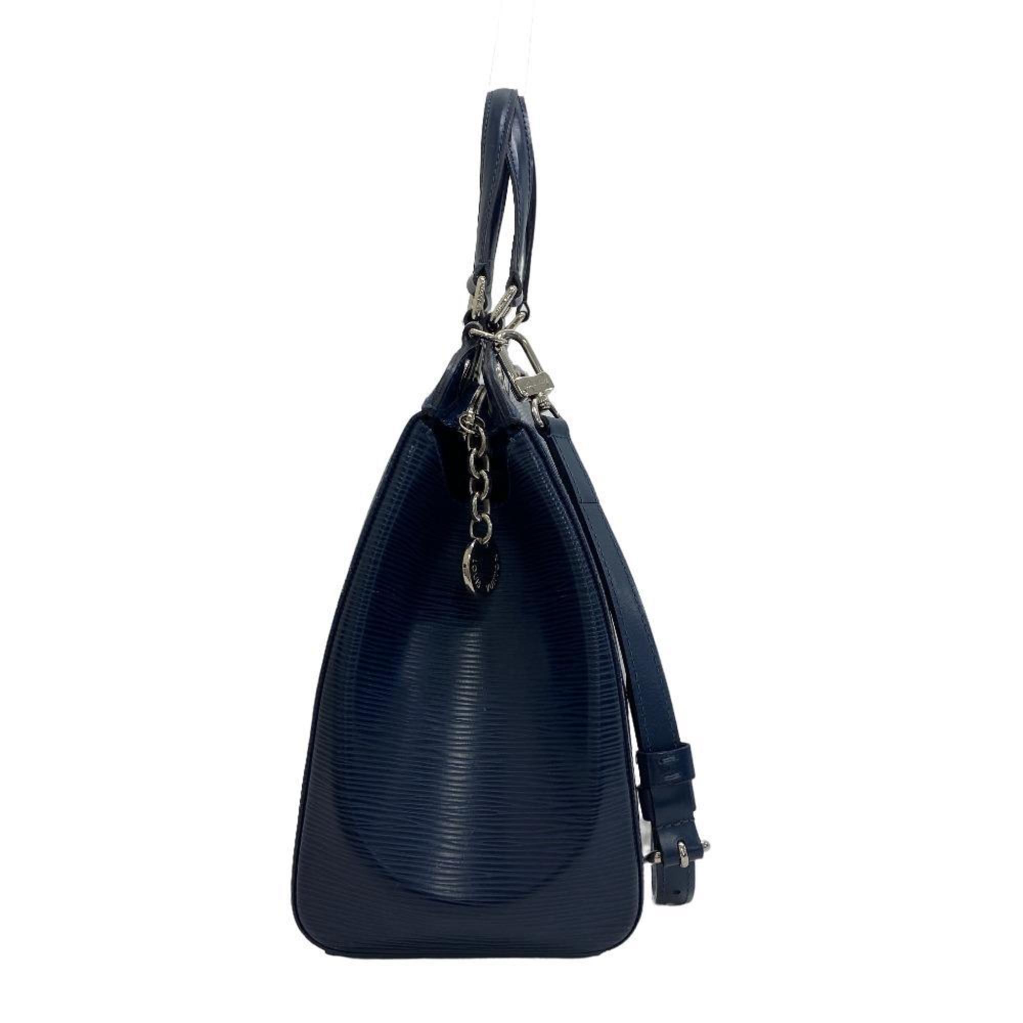 LOUIS VUITTON M40821 Blair MM 2WAY Hand Shoulder Bag Epi Handbag Blue Ladies