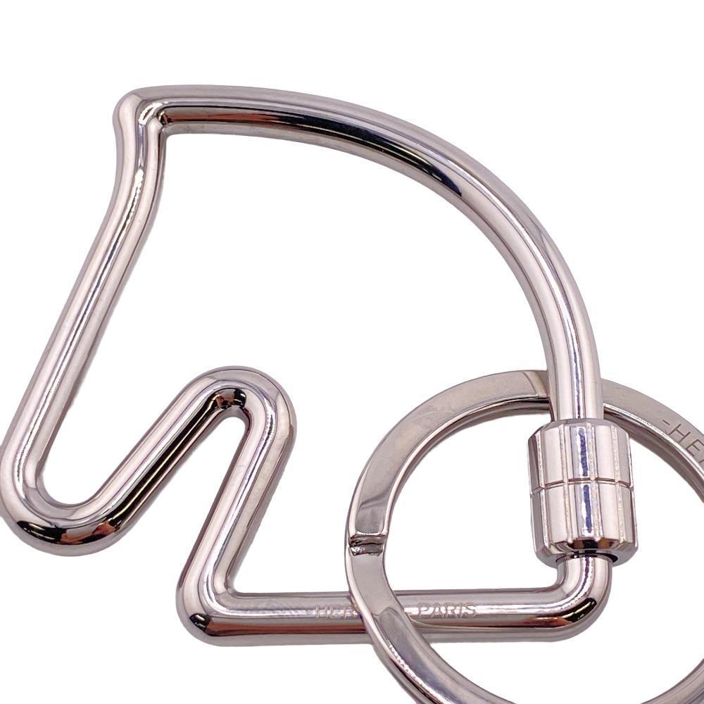 Hermes Key Ring Cheval Stainless Steel