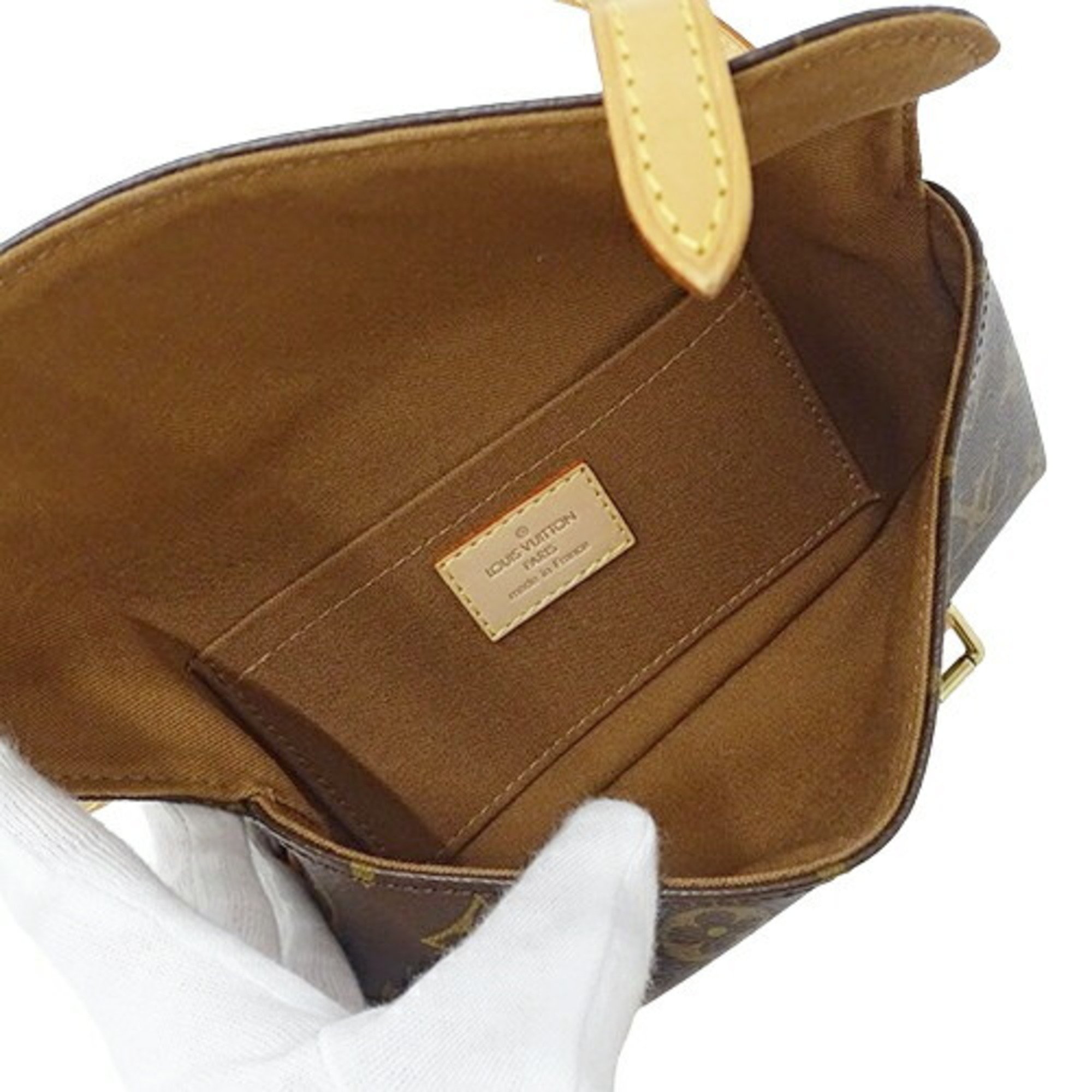 LOUIS VUITTON Bag Monogram Women's Waist Second Clutch Pouch 2way Pochette Marel M51159 Brown