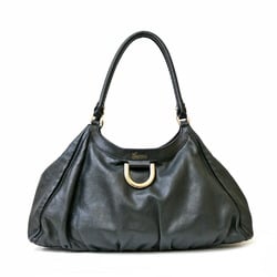 Gucci Shoulder Bag Leather Black Women's GUCCI