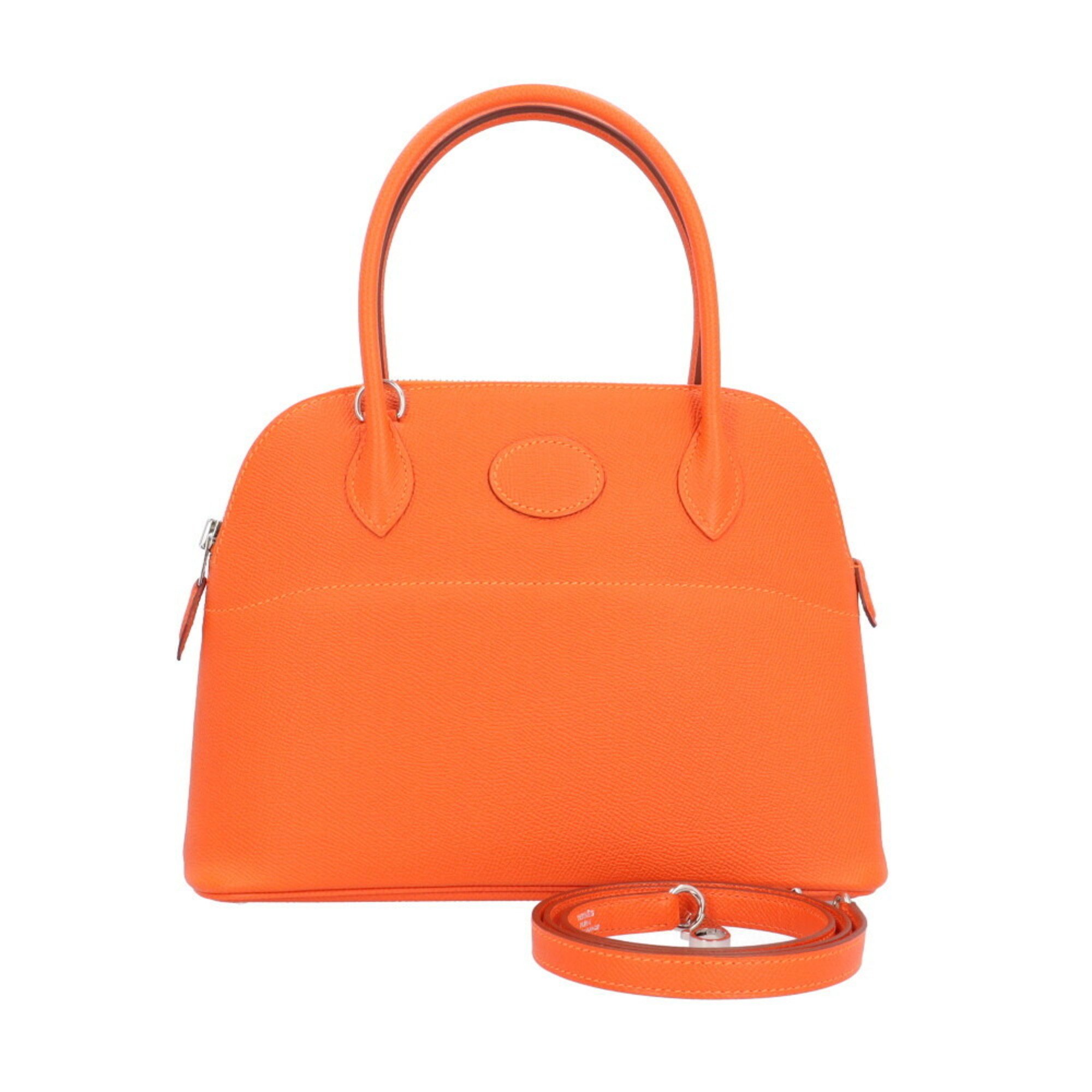 Hermes Bolide 27 Shoulder Bag Vaux Epson Orange Ladies HERMES