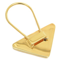 Prada Triangle Logo Key Hook Saffiano Leather/Metal Pink/Gold 1PP301