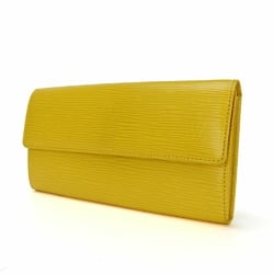 LOUIS VUITTON Bifold Long Wallet Portefeuille Sara M60319 Epi Citron Women's Accessories Leather