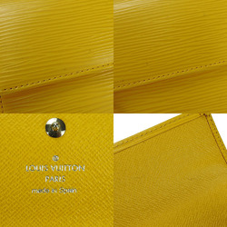 LOUIS VUITTON Bifold Long Wallet Portefeuille Sara M60319 Epi Citron Women's Accessories Leather