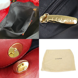 LOEWE handbag nappa leather anagram red chic ladies mini hand bag