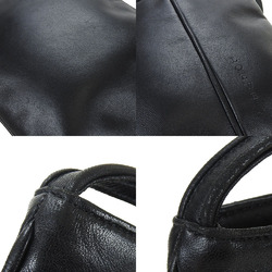 LOEWE shoulder bag pochette leather black chic ladies