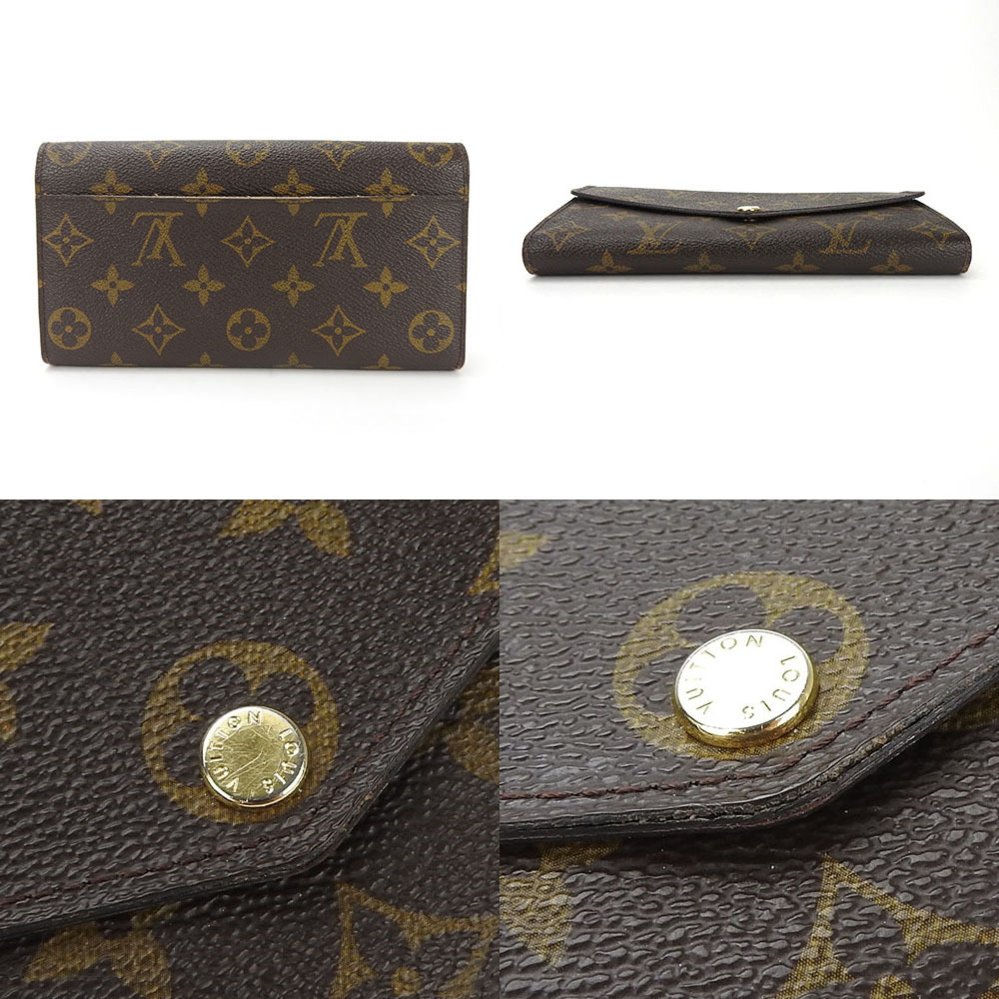 LOUIS VUITTON Bifold Long Wallet Portefeuille Sala M60531 Monogram Accessories Women's PVC