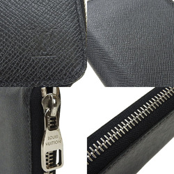 Louis Vuitton Long Wallet Round Zippy Vertical Taiga Black Ardoise Men's M32822 LV Leather Accessories LOUIS VUITTON Zip Around