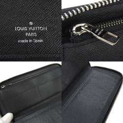 Louis Vuitton Long Wallet Round Zippy Vertical Taiga Black Ardoise Men's M32822 LV Leather Accessories LOUIS VUITTON Zip Around