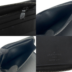 Louis Vuitton Long Wallet Round Zippy Vertical M62902 Monogram Shadow Black Leather Men's LOUIS VUITTON Zip Around black