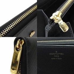 Louis Vuitton Long Wallet Lovelock Zippy Epi Noir Round Black LOUIS VUITTON M63991 Women's LV Leather Zip Around Gold