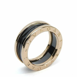 Bvlgari B-zero1 B Zero One Ring 57 750PG K18 Approx. 9.2g Pink Gold Black Ceramic Accessory Men's Women's BVLGARI jewelry Accessories ring