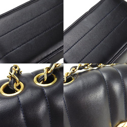 CHANEL Chain Shoulder Bag Mademoiselle Handbag No. 3 A05292 Lambskin Navy Coco Mark Chic Ladies shoulder bag coco leather