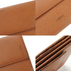 BVLGARI W long wallet Bvlgari leather brown accessories men's women's Wallet Leather Brown