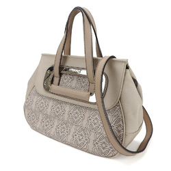 LOEWE hand bag shoulder 326.80.121 Anagram beige synthetic leather ladies