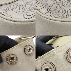 LOEWE hand bag shoulder 326.80.121 Anagram beige synthetic leather ladies