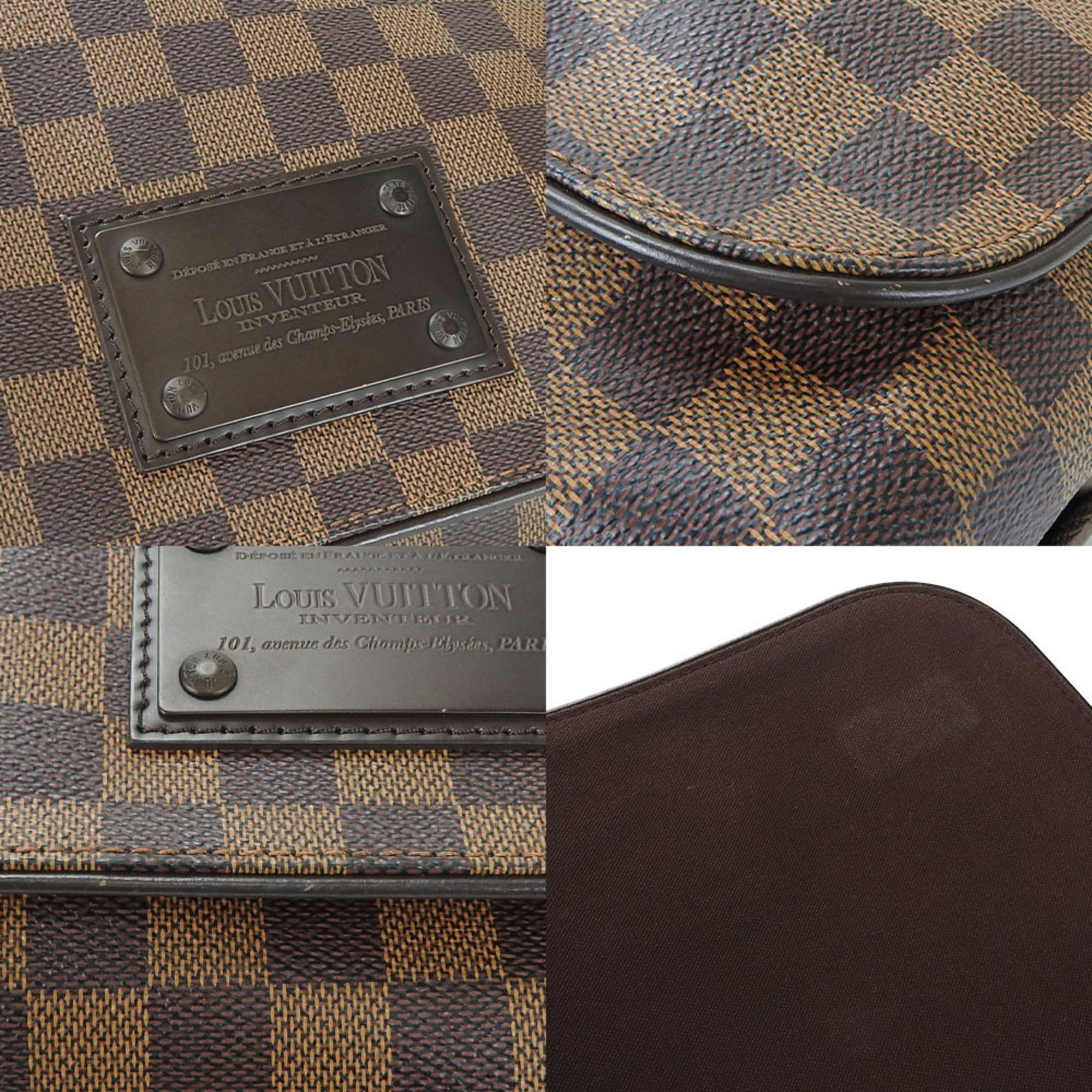 Louis Vuitton shoulder bag N51211 Brooklyn MM Damier Ebene Unisex Women's Men's LOUIS VUITTON