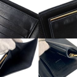 CHANEL Bifold Long Wallet Caviar Skin No. 9 Coco Mark Black Leather Ladies skin Gold