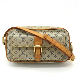 LOUIS VUITTON Monogram Juliet MM Shoulder Bag Canvas Leather Blue