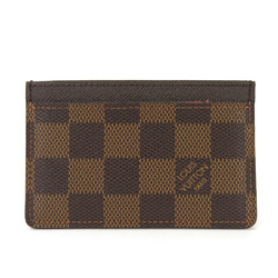 Louis Vuitton Card Case Pass Porte Carte Sample N61722 Damier Ebene Leather Accessories Ladies LV LOUIS VUITTON leather pvc