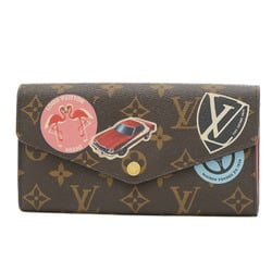 Louis Vuitton Monogram World Tour Sticker Portefeuille Sara Long Wallet M62147 Initial