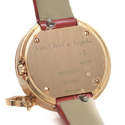 Van Cleef & Arpels Charm Mini Watch Ladies Diamond Bezel K18PG Quartz VCARO29800