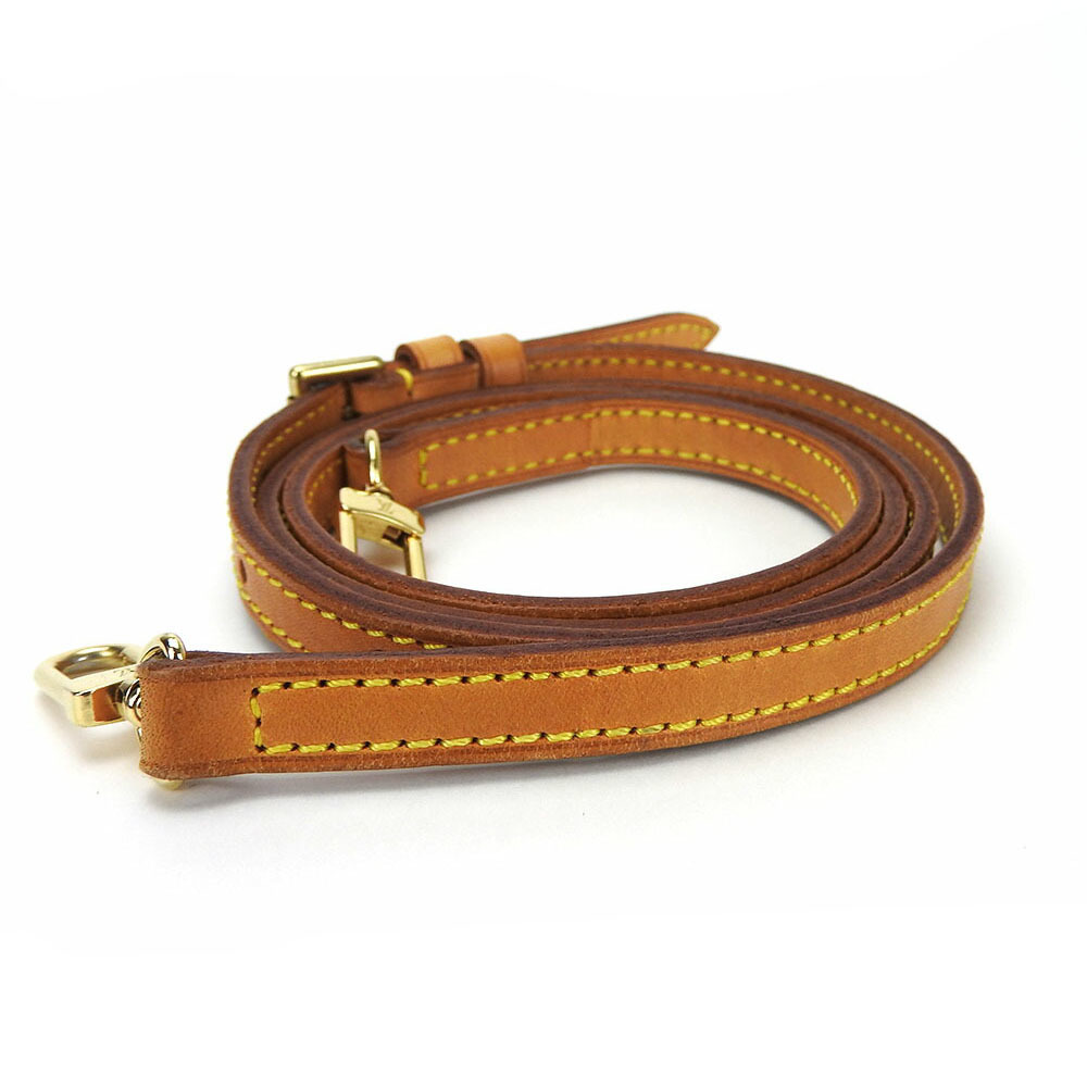 Louis-Vuitton-Leather-Shoulder-Strap-Beige-Adjustable