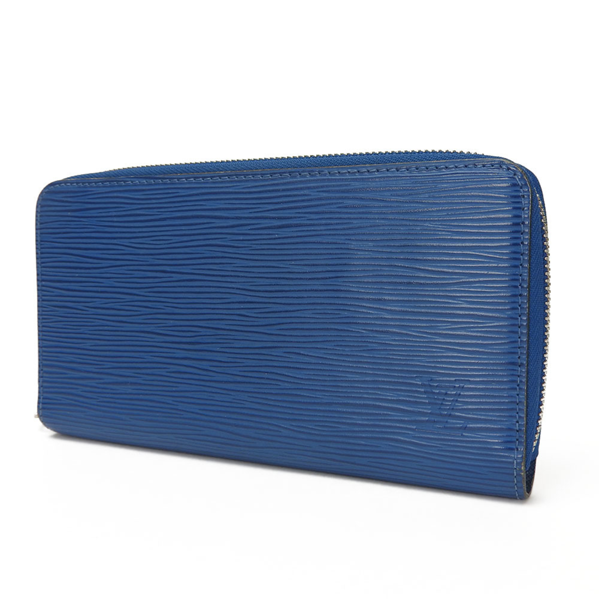 Louis Vuitton Long Wallet Zippy Saphir Round Blue M60435 Epi Ladies LV Leather Accessories LOUIS VUITTON Zip Around