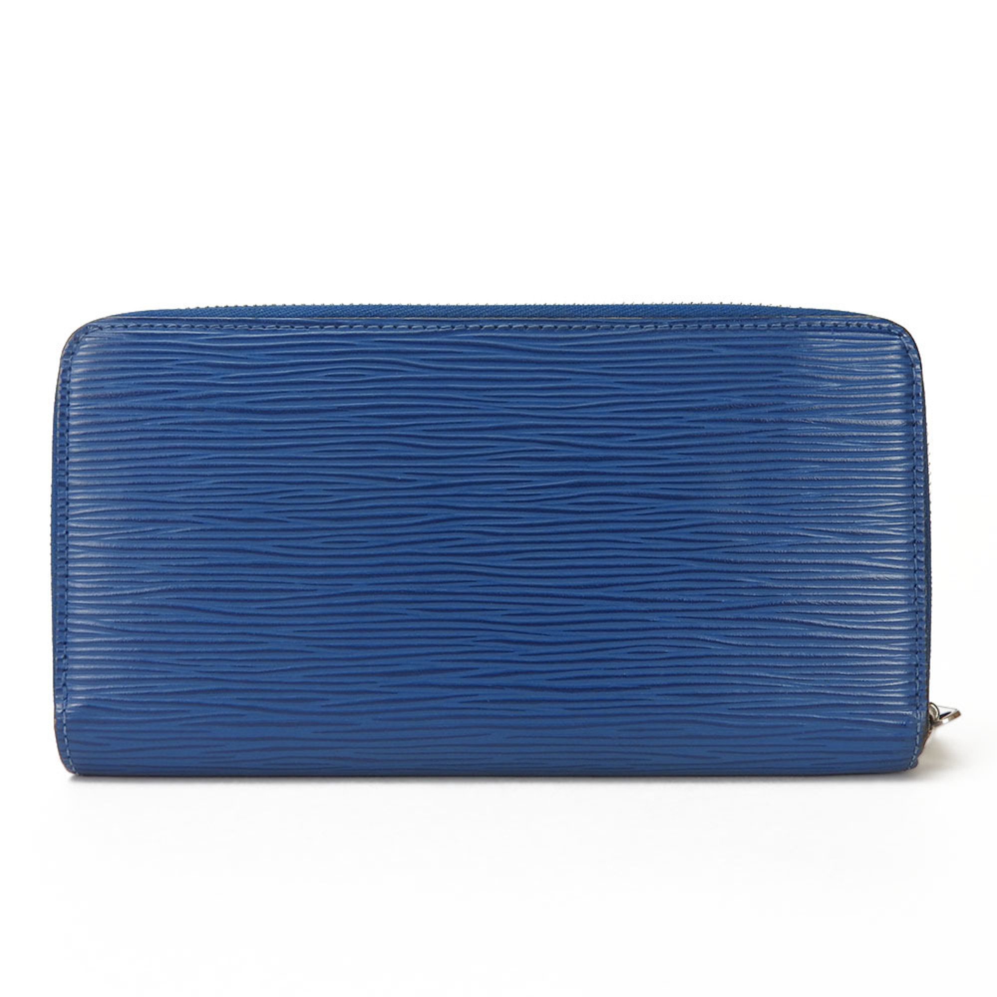 Louis Vuitton Long Wallet Zippy Saphir Round Blue M60435 Epi Ladies LV Leather Accessories LOUIS VUITTON Zip Around