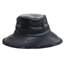 Hermes HERMES hat polyester black ladies