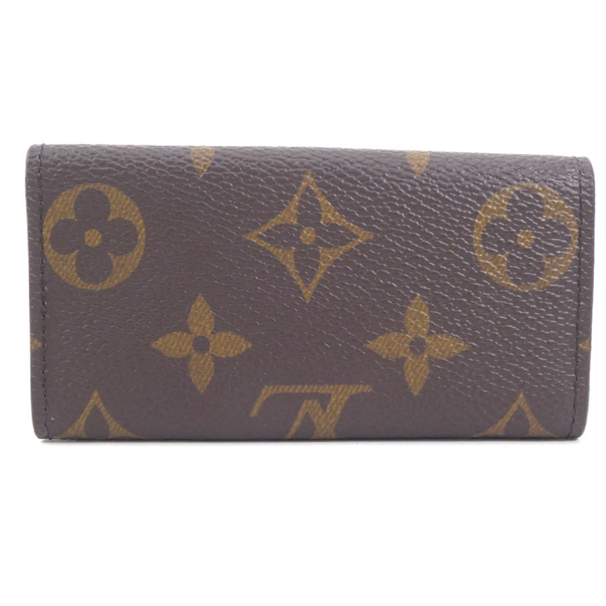 LOUIS VUITTON Key Case Monogram Multicle 4 Canvas Brown Unisex