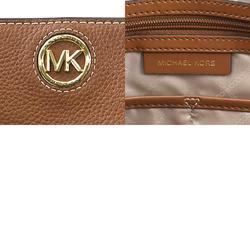 Michael Kors Shoulder Bag Tote Leather Brown Women's