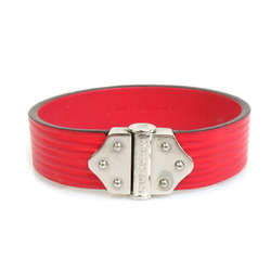 Louis Vuitton LOUIS VUITTON Bracelet Epi Leather/Metal Red/Silver Women's M6753