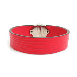 Louis Vuitton LOUIS VUITTON Bracelet Epi Leather/Metal Red/Silver Women's M6753