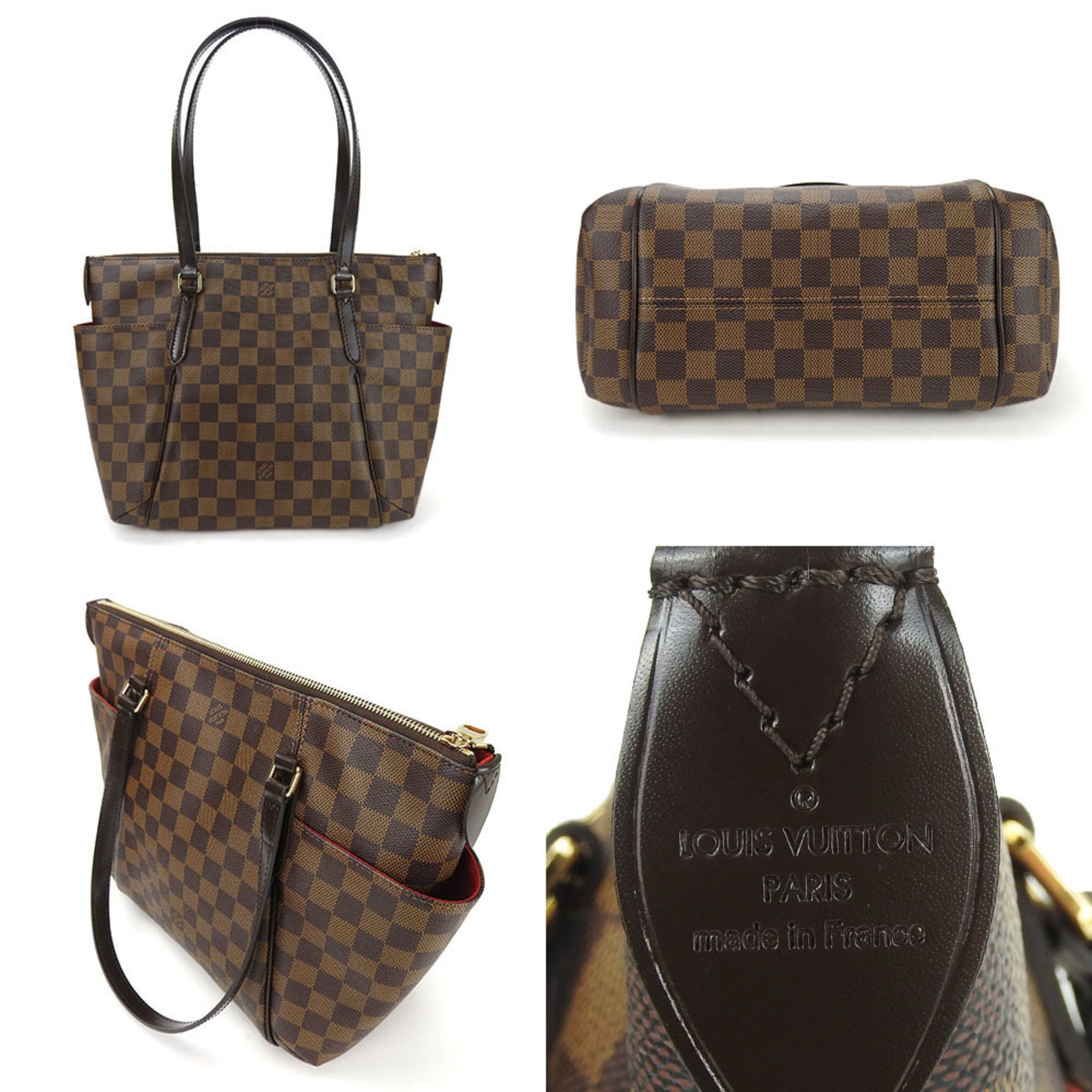 Louis Vuitton Tote Bag Totally PM N41282 Damier Ebenu Women's LV LOUIS VUITTON