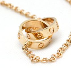 Cartier Love Bracelet Pink Gold (18K) No Stone Charm Bracelet Pink Gold