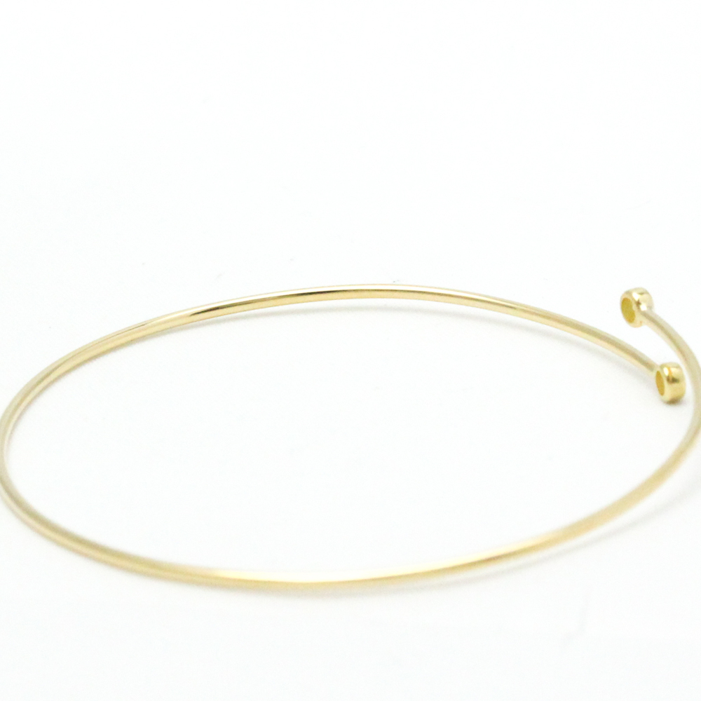 Elsa Peretti™ Diamond Hoop single-row bangle in 18k gold with
