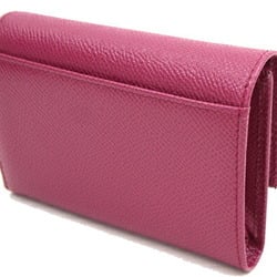 Dolce & Gabbana Trifold Wallet BI0924 Purple Leather Compact Stone Ladies DOLCE&GABBANA