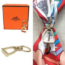 HERMES Twilly Charm Etelier Scarf Ring Stirrup Type 2022 Gold Color Hermes